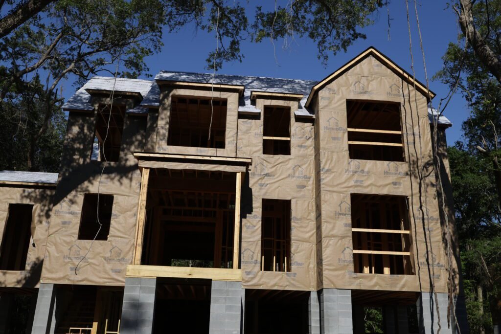New Construction Framing & Sheathing on Kiawah River