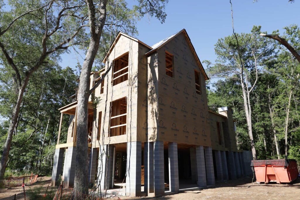 New Construction Framing & Sheathing on Kiawah River