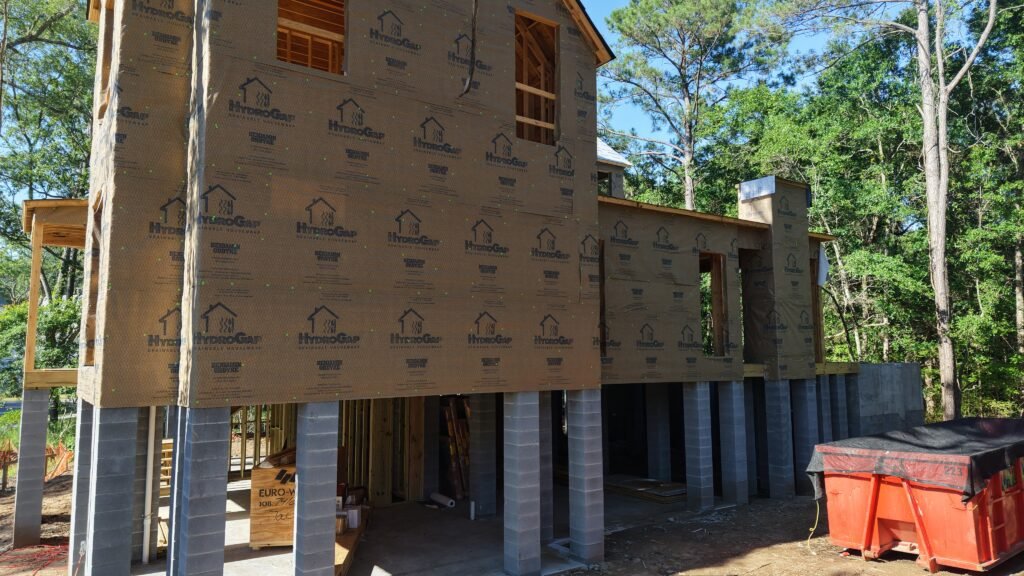 New Construction Framing & Sheathing on Kiawah River